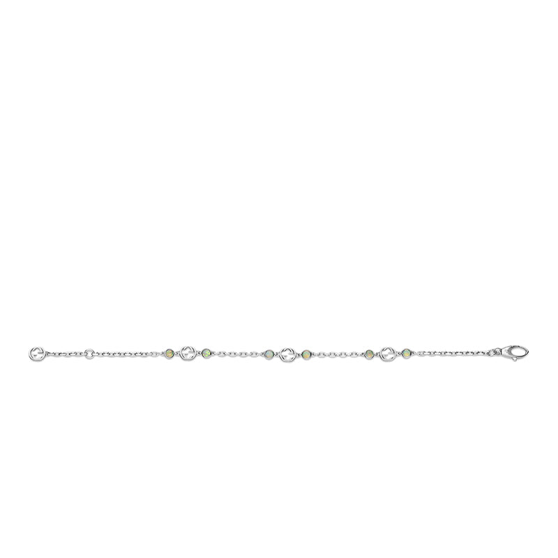 GC-648592 plain gold double G letter bracelet
