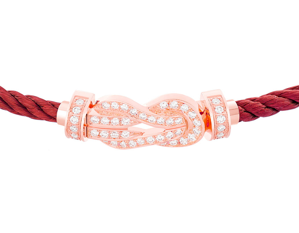 FLD-0B0110-6B0287 twisted rope full diamond medium size bracelet guest version
