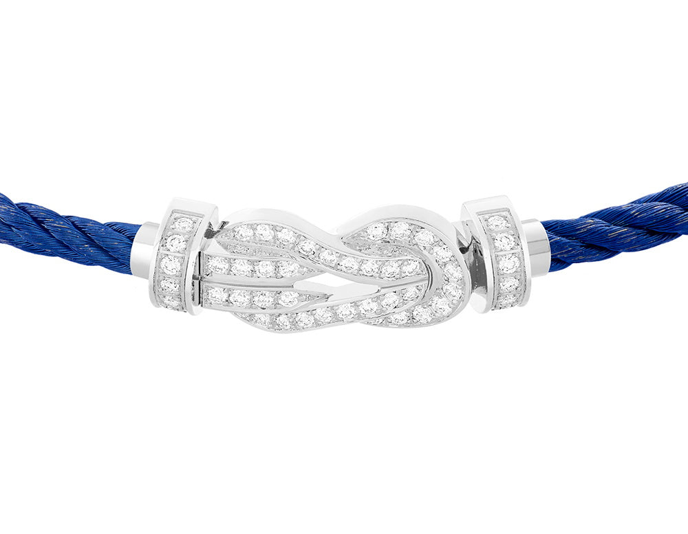FLD-0B0110-6B0287 twisted rope full diamond medium size bracelet guest version