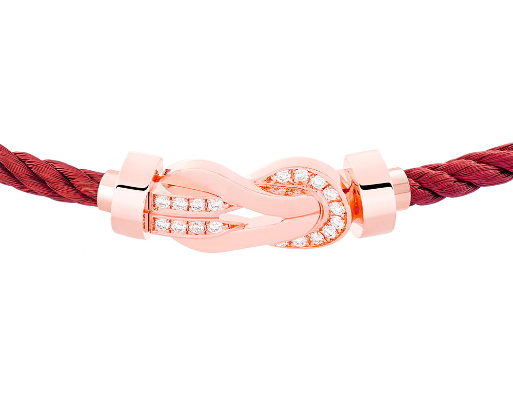 FLD-0B0107-6B0372 twisted rope half diamond medium size bracelet guest version