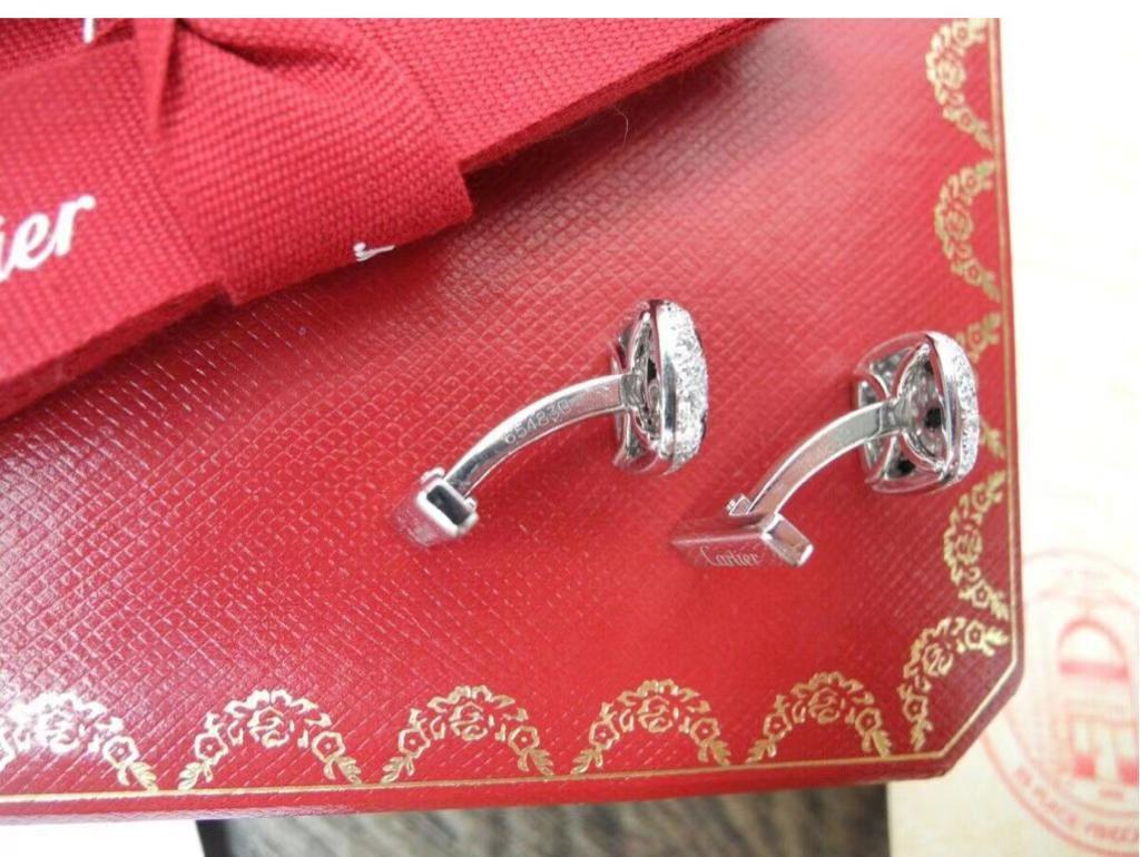 KDY-E7191220 leopard print dense stone cufflinks