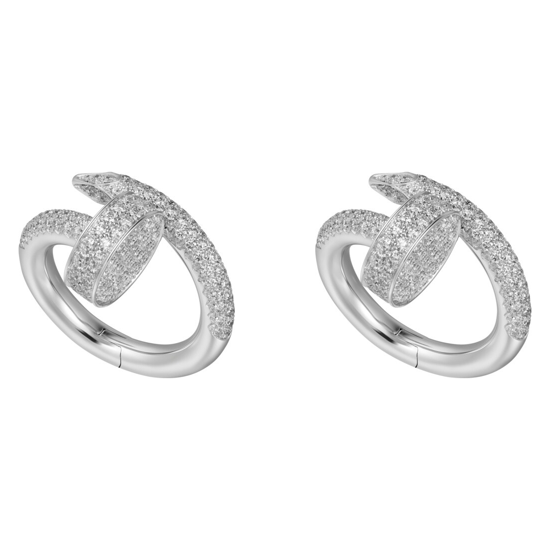 KDY-OG000177 full diamond nail cufflinks