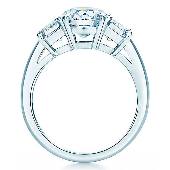 TIF16674728 Cross Four Claw Shoulder Drop Diamond Ring 11#
