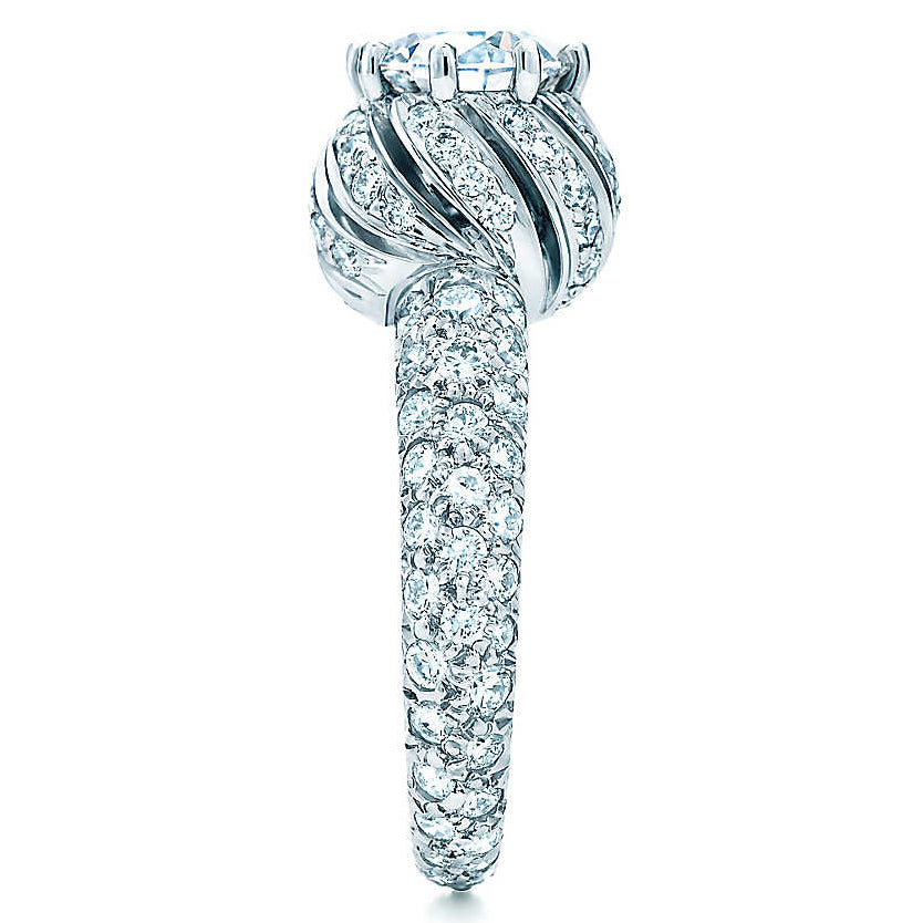 TIF25336216 full diamond bud xiaolongbao diamond ring