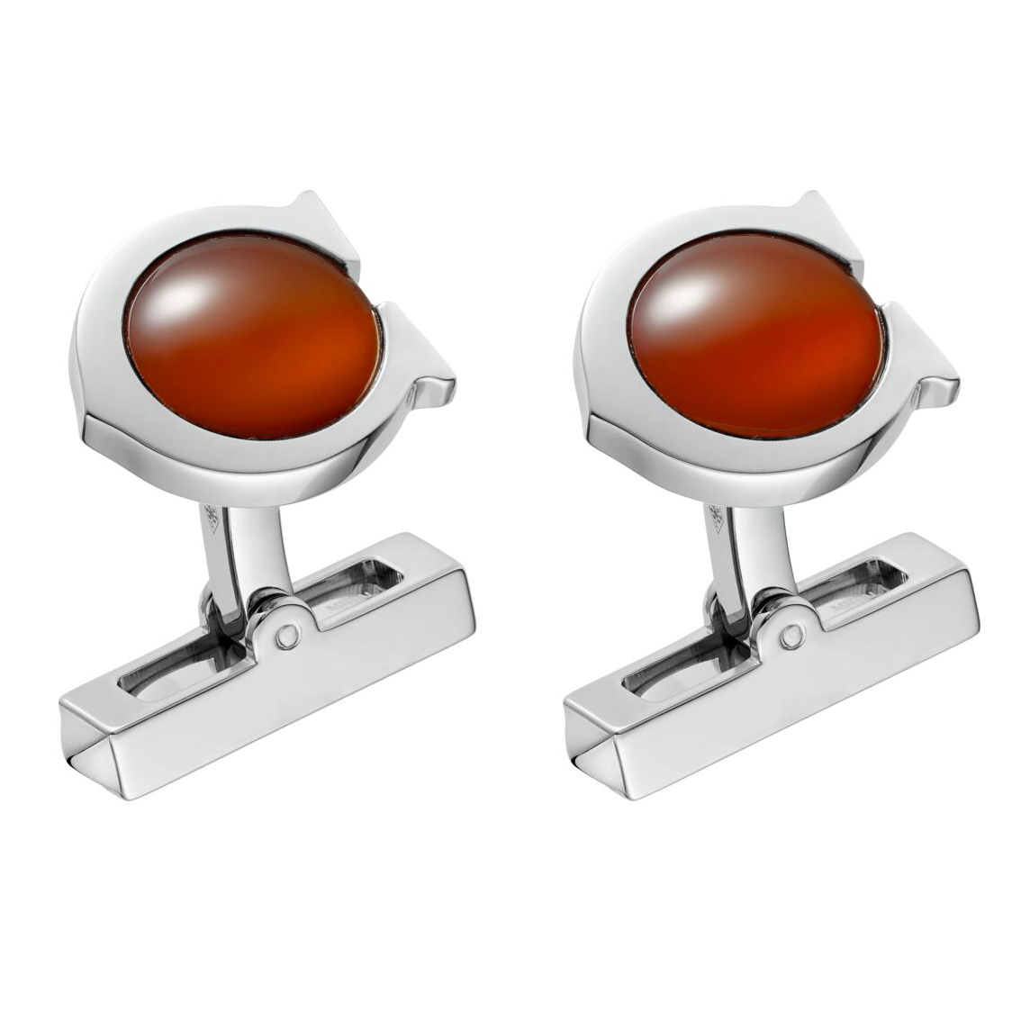 KDY-OG000128C-shaped hemmed cufflinks