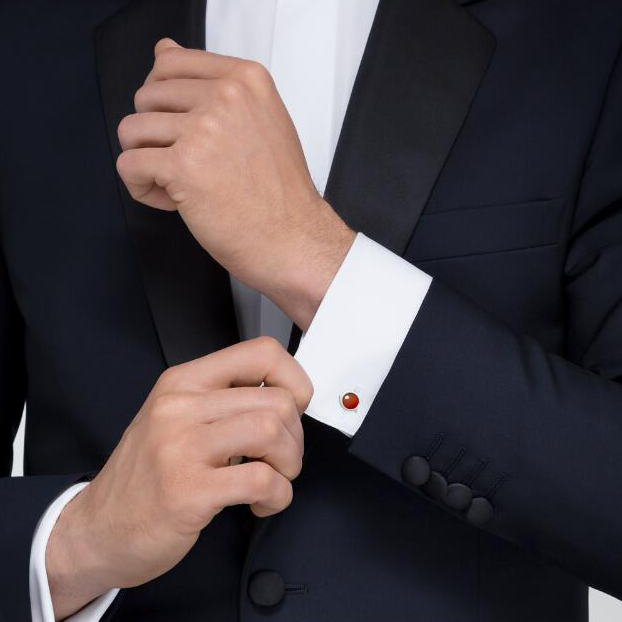 KDY-OG000128C-shaped hemmed cufflinks