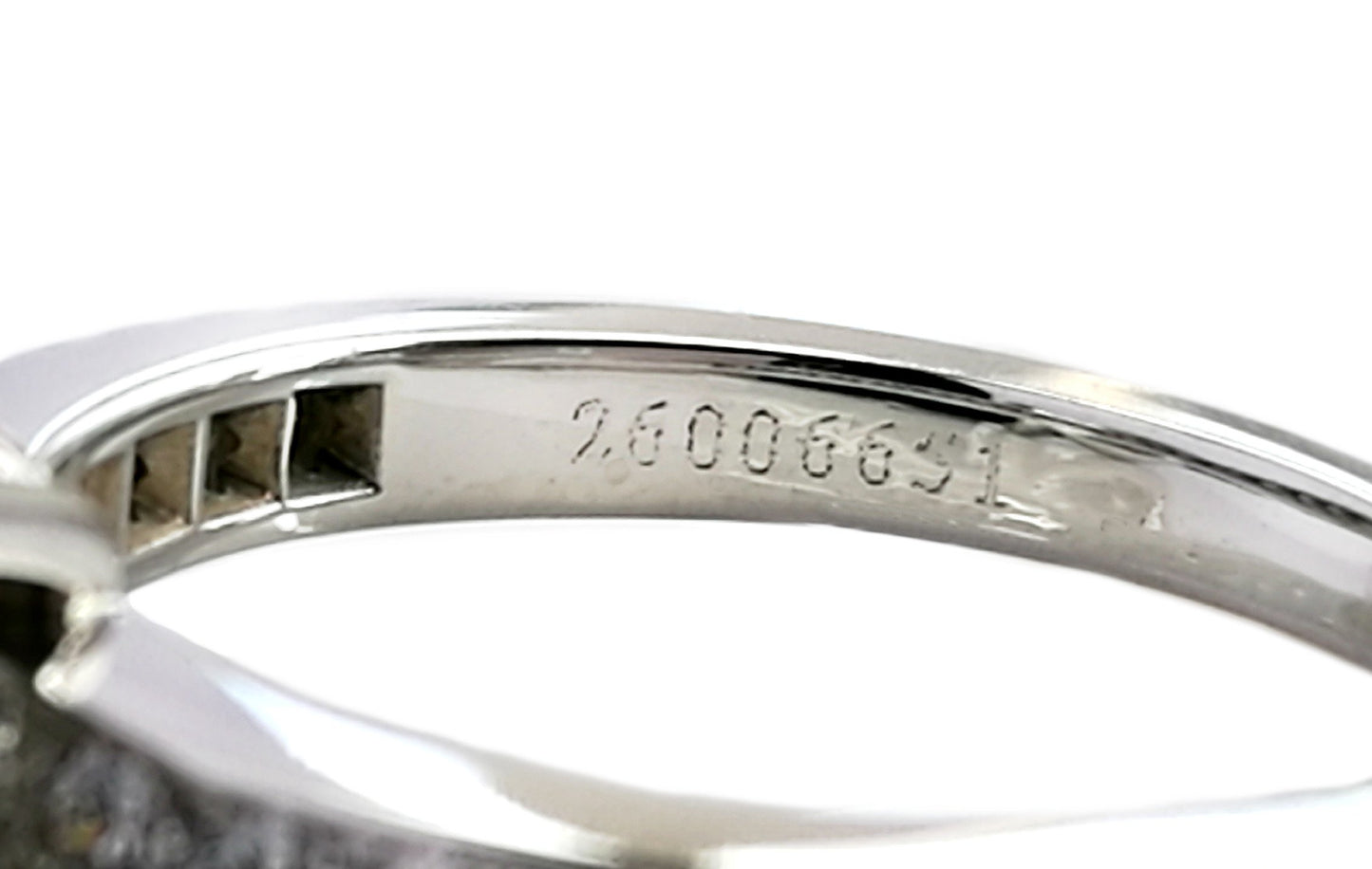 TIF36525215 Diamond V-neck Semi-set Straight Arm Diamond Ring 12#