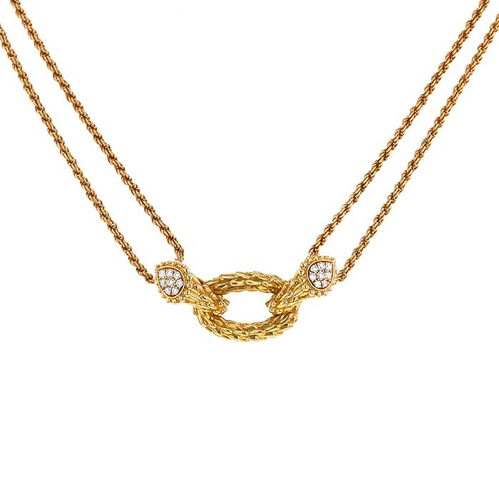 BSL-9131578 Lotus root double-headed water drop necklace