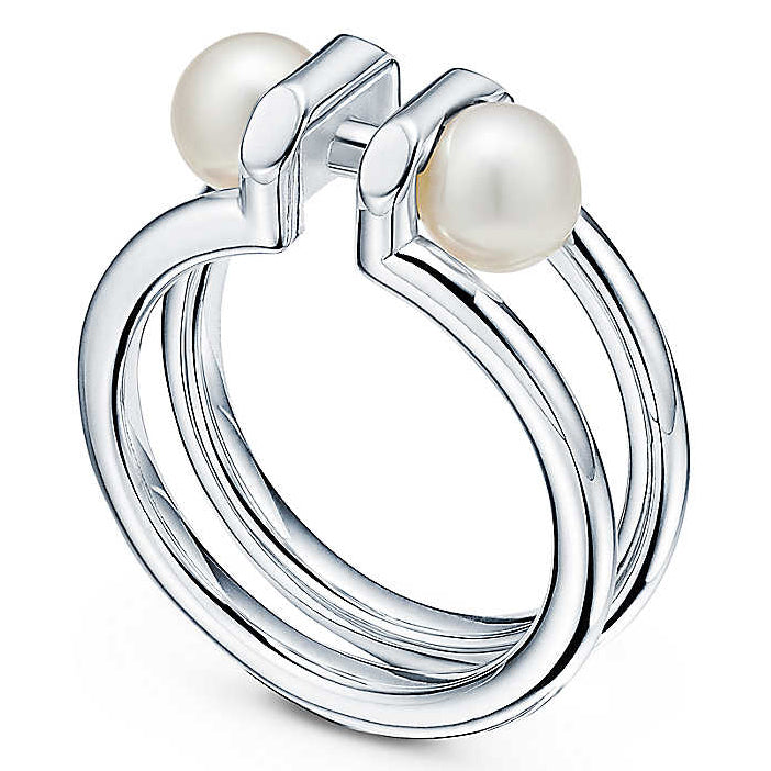 TIF18766245 Two Pearl Ring 18.5#