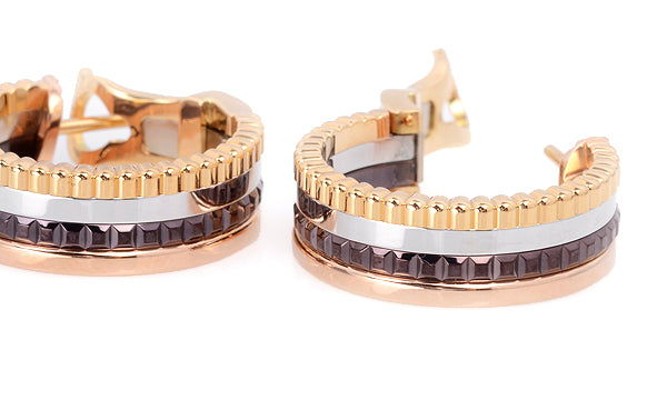 BSL-JCO00481 chocolate light gold earrings
