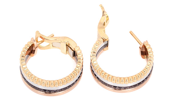 BSL-JCO00481 chocolate light gold earrings