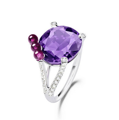 BJ-G34H1000 Cherry Cocktail Colorful Ring