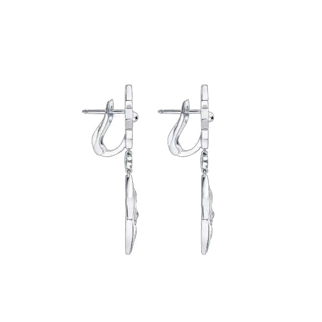 LV-Q96501 four-leaf clover plum blossom flying mark dense stone earrings