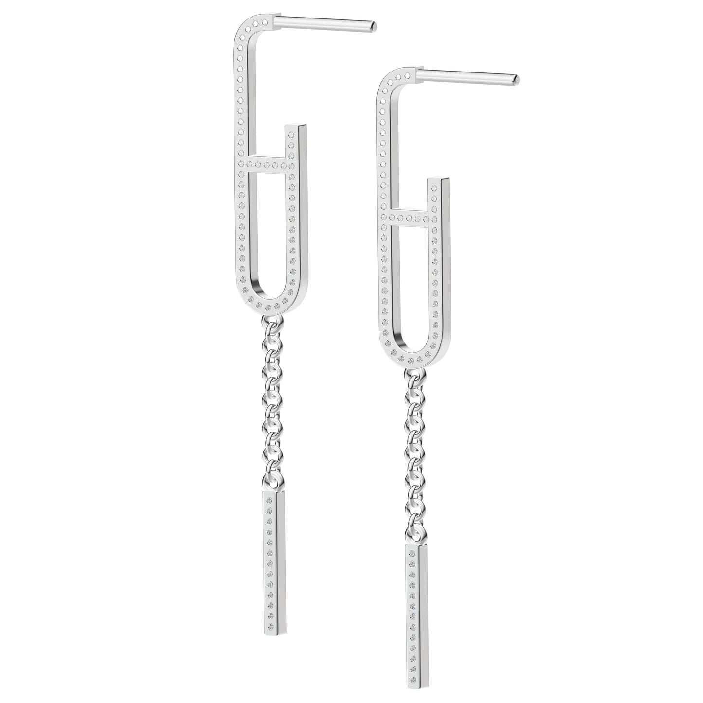 AHS-H222491B full diamond long day earrings