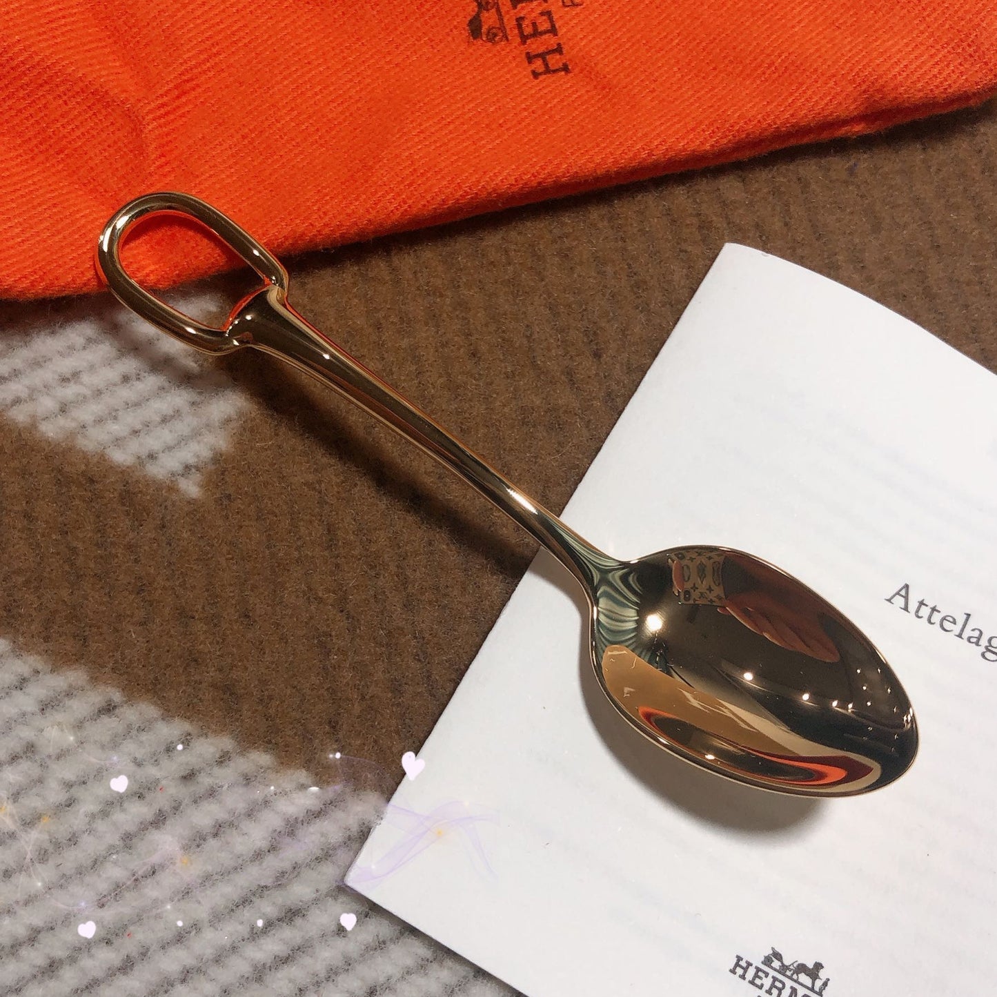 AHS-P008912P light gold spoon large coffee spoon