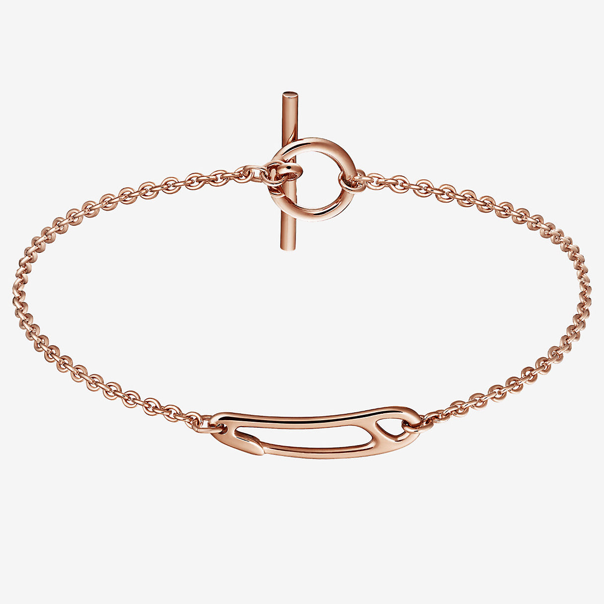 AiHshi-H181443B light gold paper clip bracelet