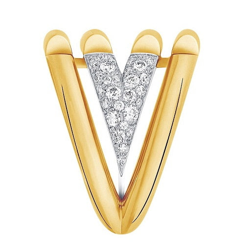 LV-Q9O65A letter V ring