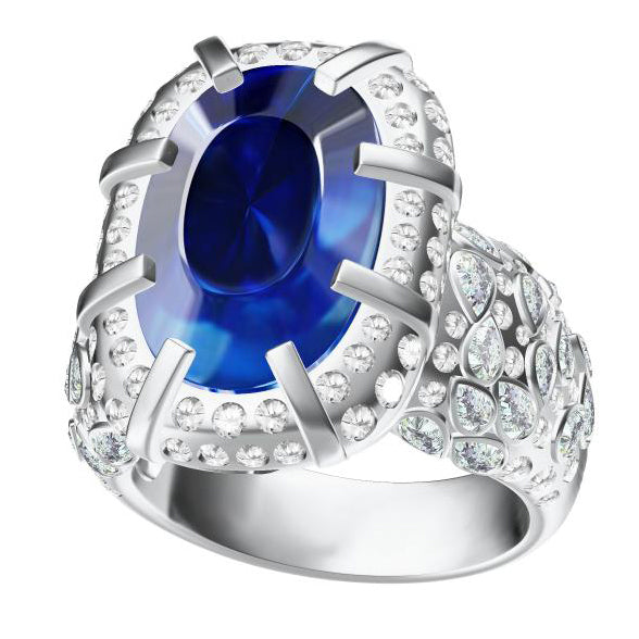 GLF-7375486八爪密石彩宝戒指