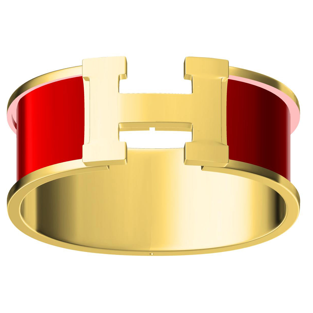 AiHshi-H166990B 22.7mm extra large H agate belt buckle bracelet 16#