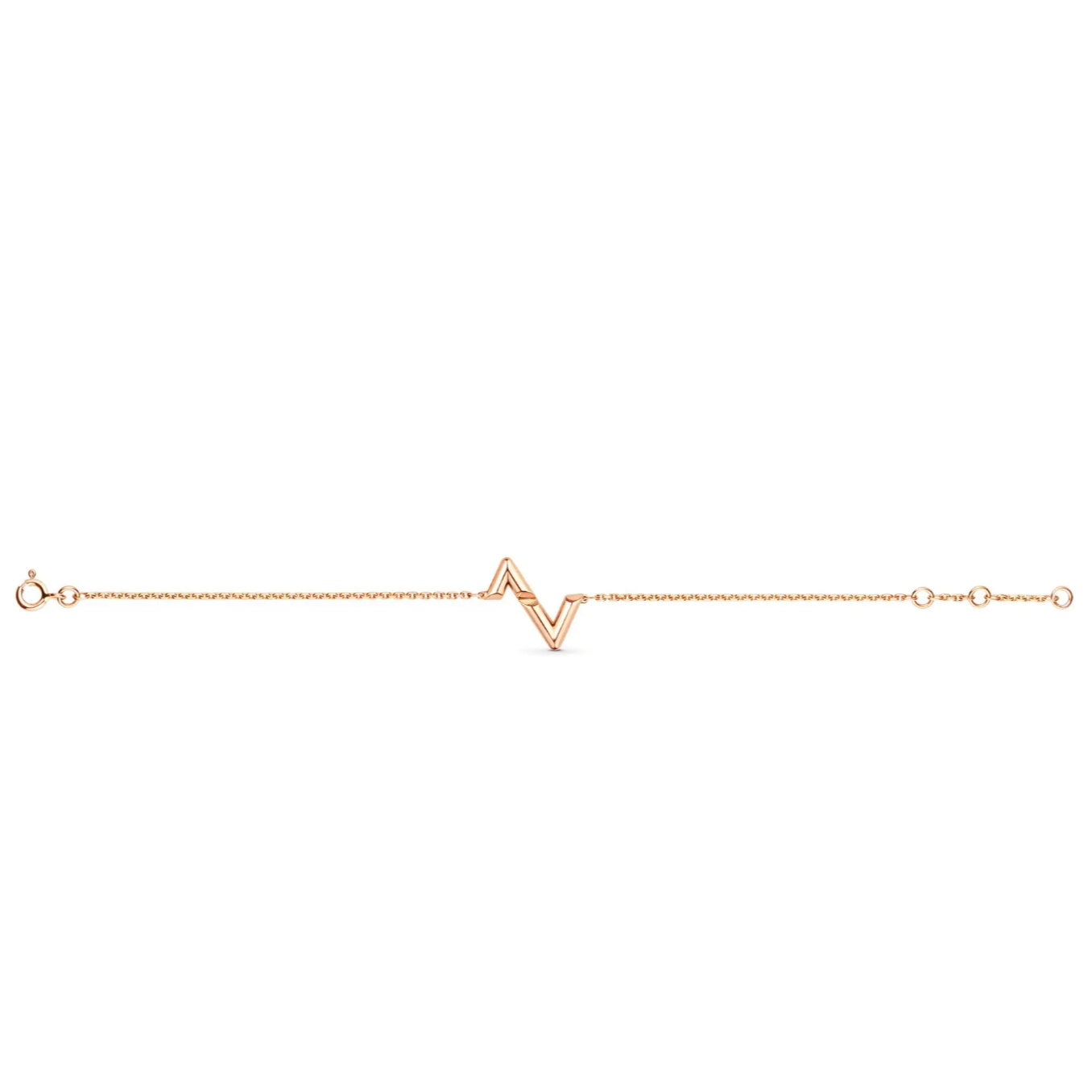 LV-Q95977 letter light gold bracelet