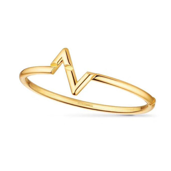 LV-Q05001 light gold letter V bracelet