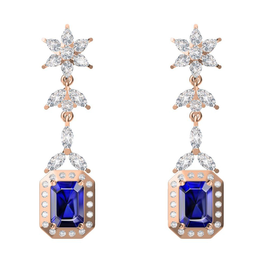GLF-5243808 small octagonal stone earrings-3