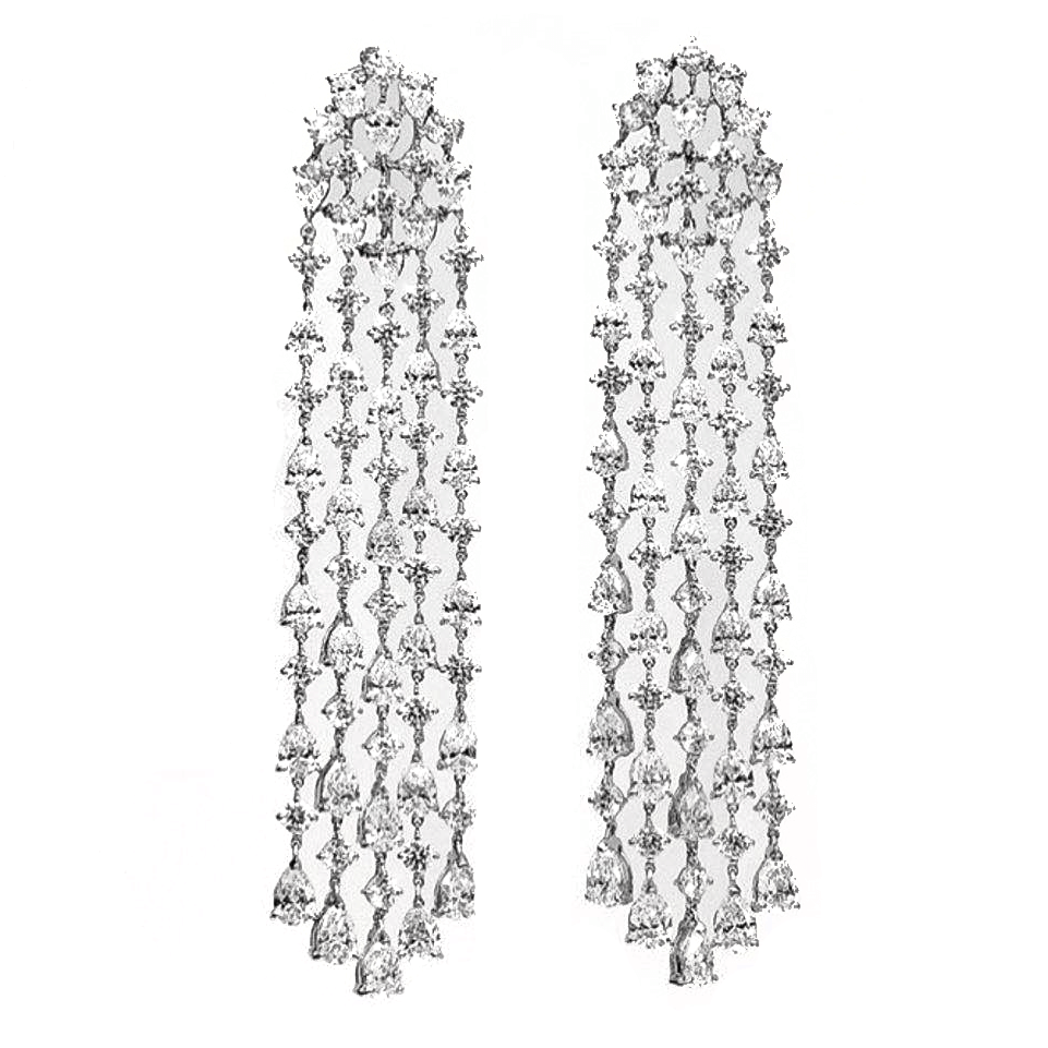 GLF-3143273长款水滴流苏耳环