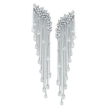 GLF-1426843 water drop tassel earrings