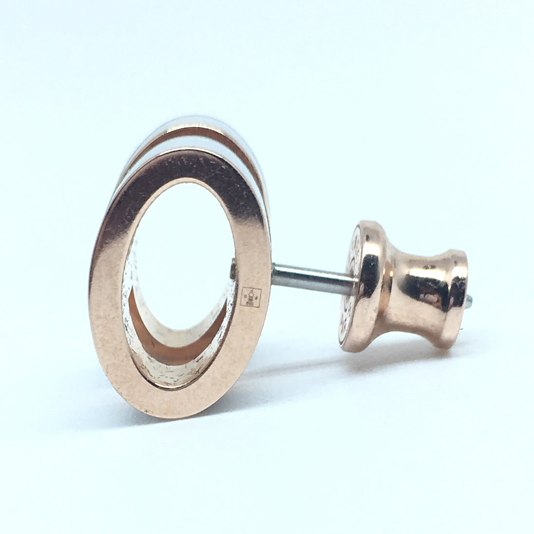 AHS-H608001F 12x9.6mm guest version glue egg-shaped H earrings