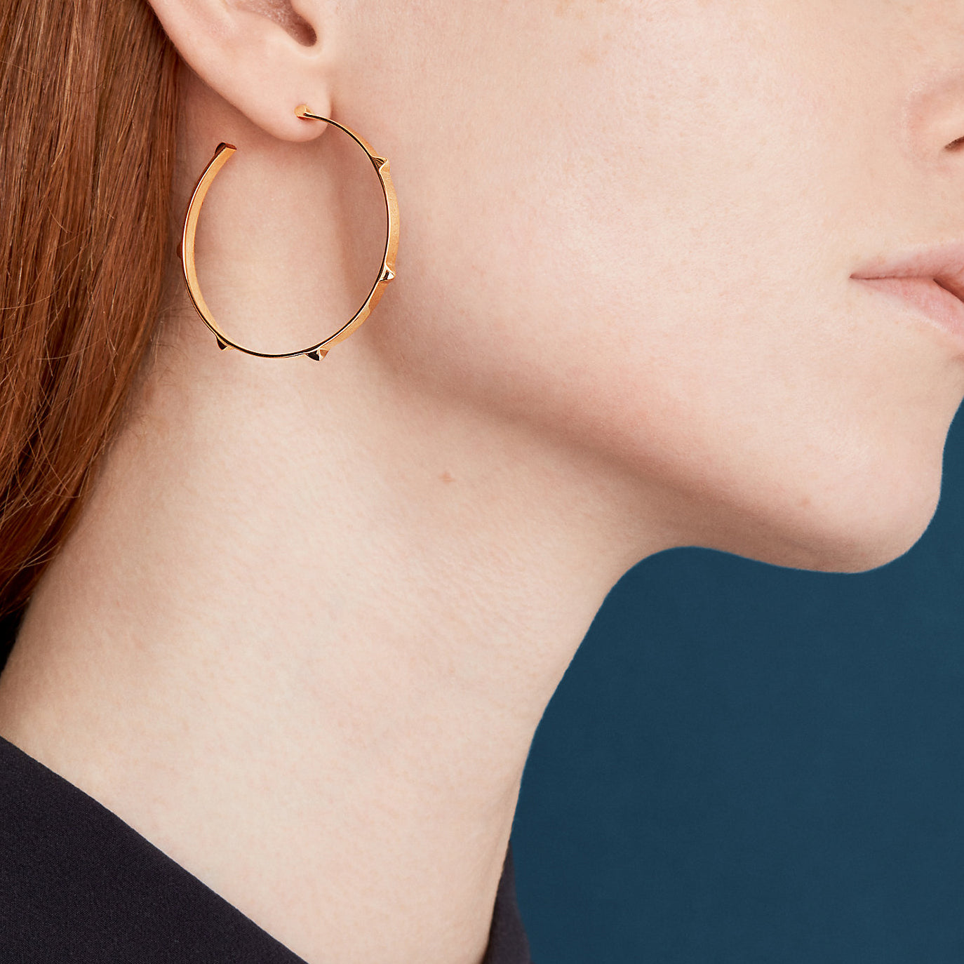 AHS-H108050B light gold multi-tower earrings