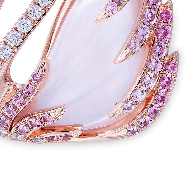 SHL-5036320 Swan, full diamond pendant