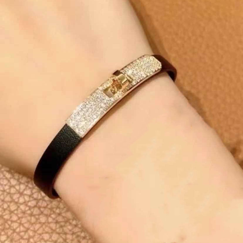 AiHshi-H183787B 6.5mm diamond belt bracelet 17#