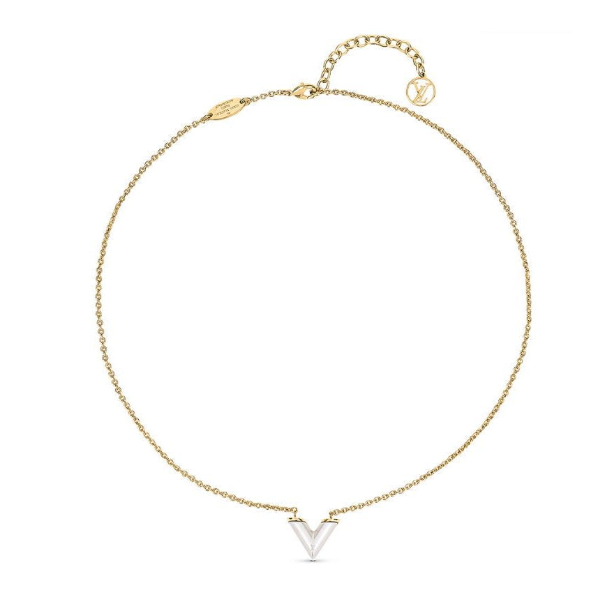 LV-M00857-V letter necklace pendant