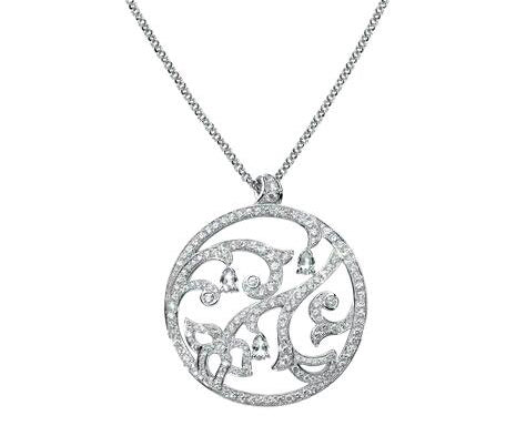 BJ-G33L5900 round halo pendant