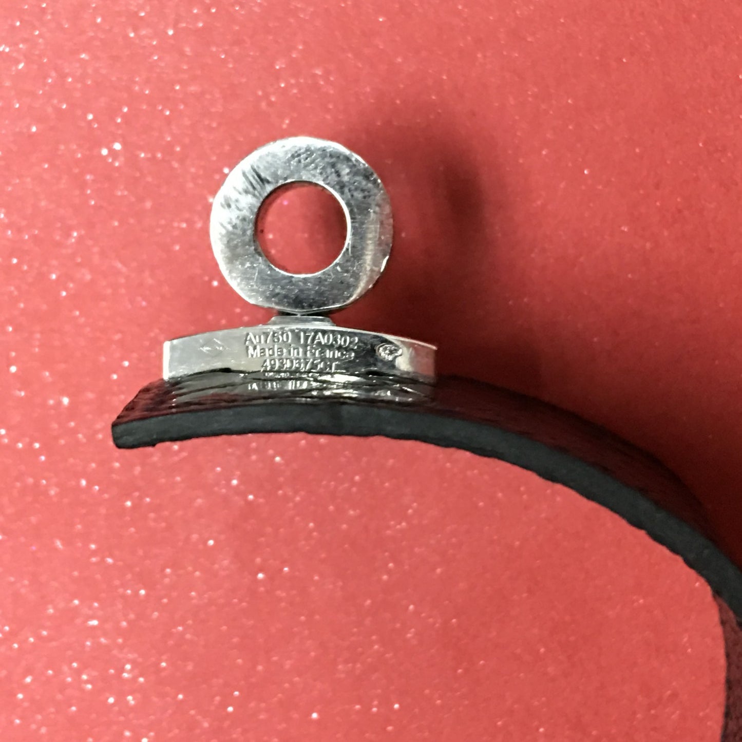 AiHshi-H109021B full diamond twisted leather wide version bracelet