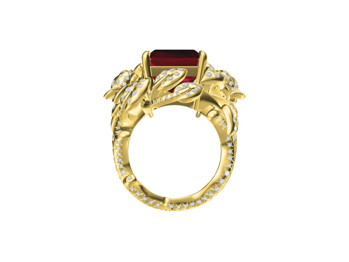 DA-JOAN80252玫瑰花戒指(主石10.66*12.75*7.75mm)