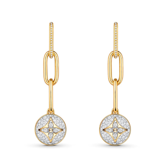 LV-Q96791 plum blossom dart long earrings