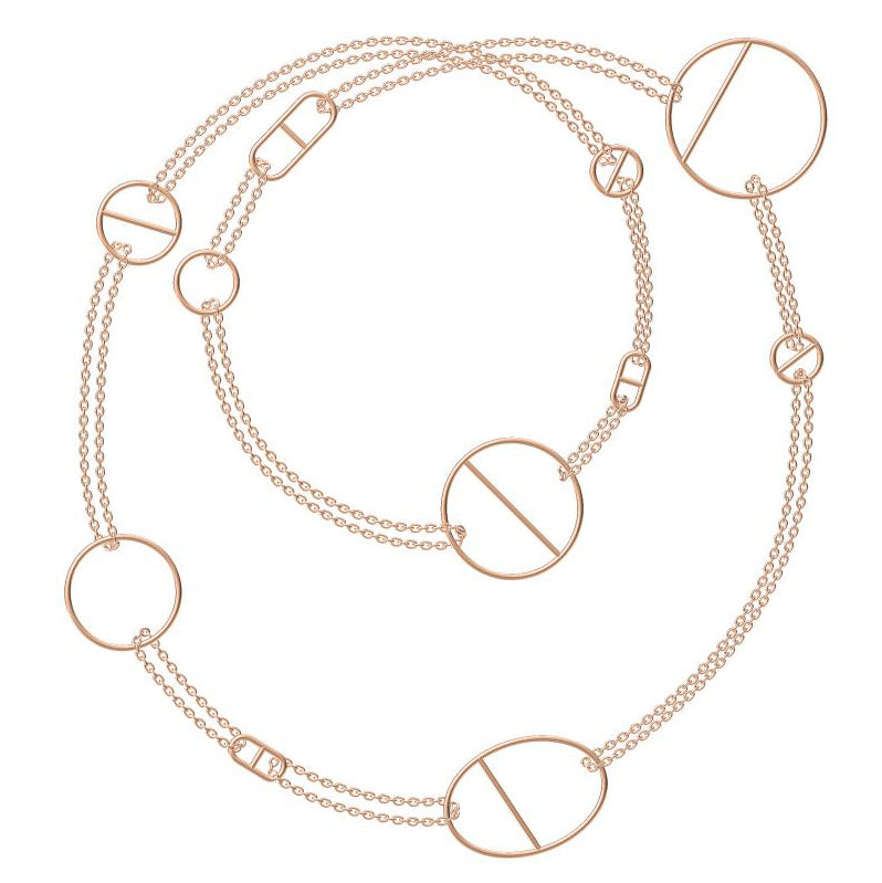 AiHshi-H137813F light gold super long necklace