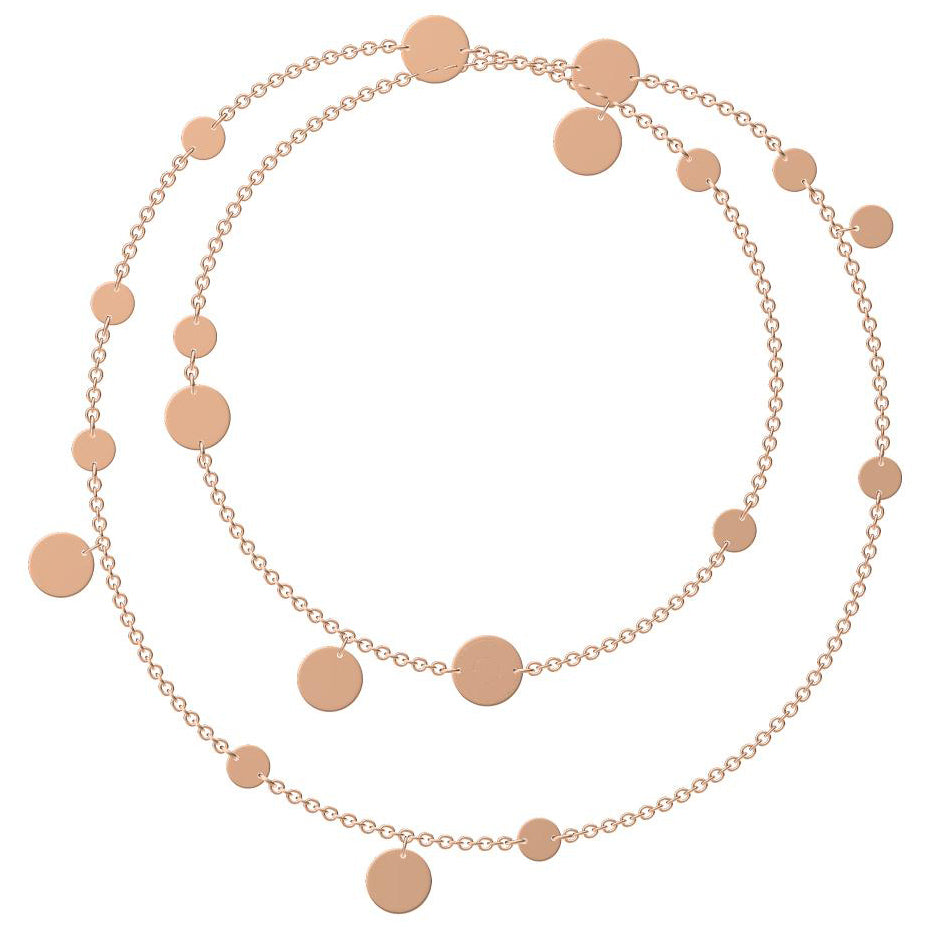 AiHshi-H151558F light gold medal necklace