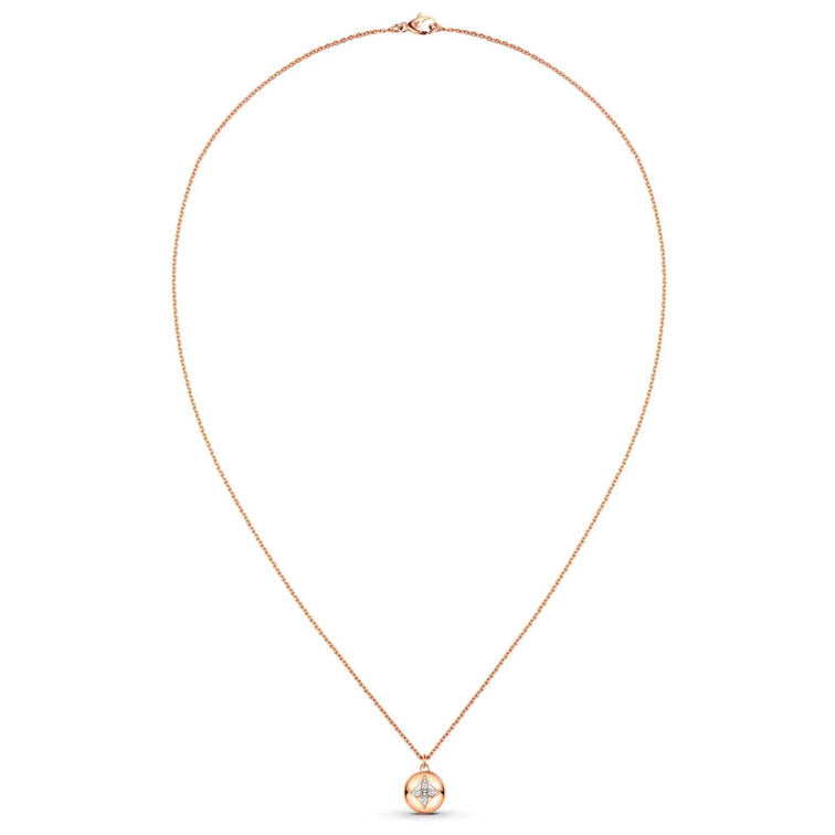 LV-Q93748 guest version all gold round plum blossom dart pendant