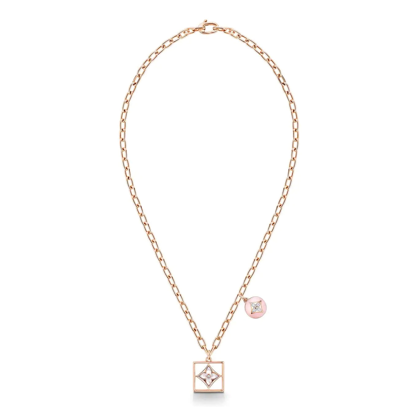 LV-Q94465 Plum Blossom Dart Square Necklace Customer Version