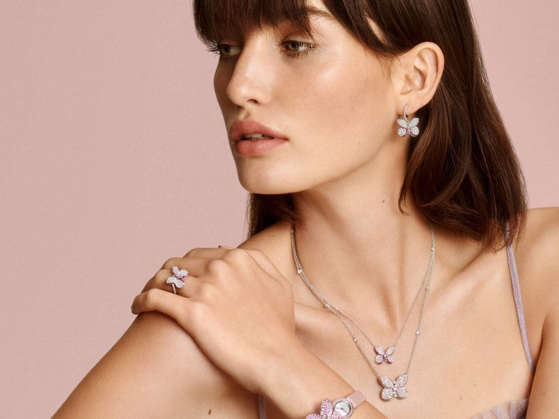 GLF-RGR560 dense stone square butterfly ring