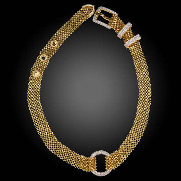 AiHshi-H211228B Diamond Buckle Belt Buckle Activity Bracelet