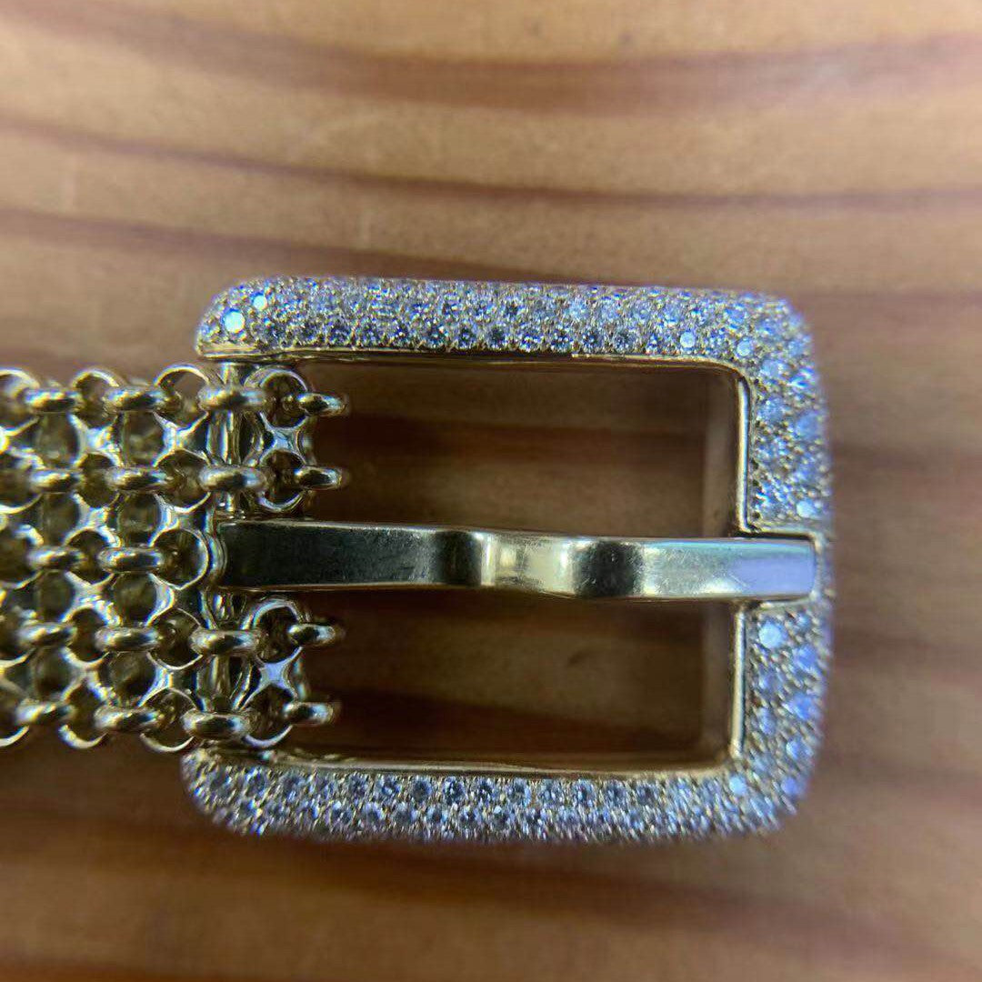 AiHshi-H211228B Diamond Buckle Belt Buckle Activity Bracelet
