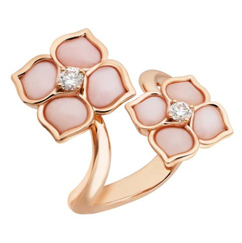 XB four-leaf flower ring
