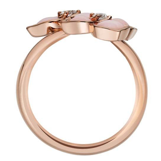 XB four-leaf flower ring