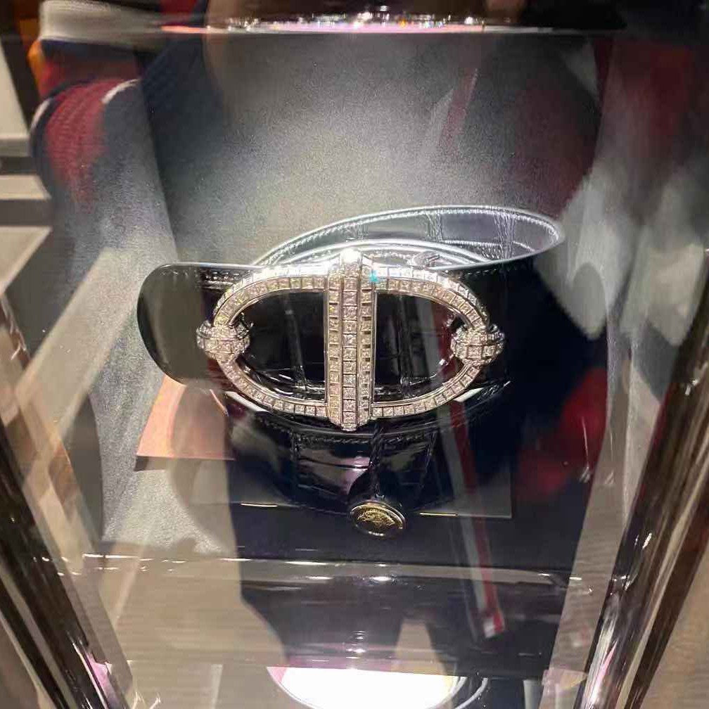 AiHshi-H151438T full diamond Japanese lettering belt buckle