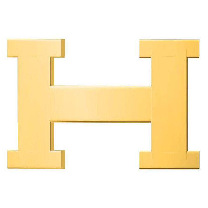AiHshi-H245245 light gold flat H-shaped belt buckle