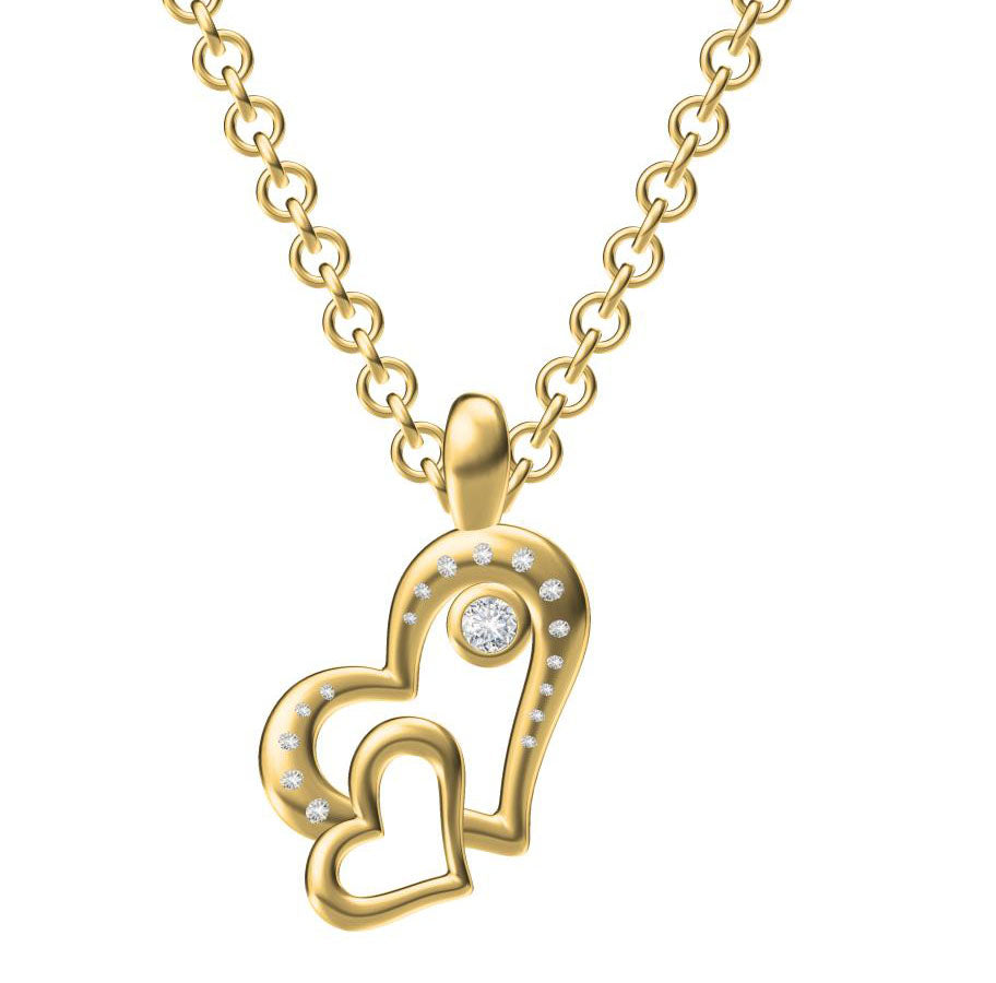 BJ-G33P2897 heart-shaped pendant