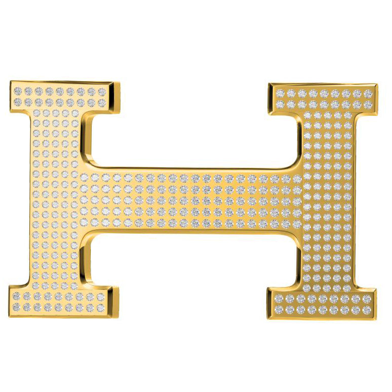 AiHshi-H243651T full diamond H-shaped belt buckle